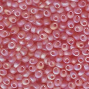 Magatama Beads #2133F Tr Matte Dark Pink AB 23g