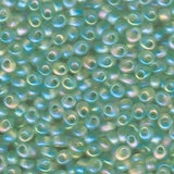 Magatama Beads #2134F Tr Matte Sea Green AB 23g
