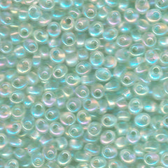 Magatama Beads #2134 Tr Pale Green AB 23g