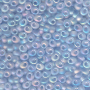 Magatama Beads #2135F Tr Matte Lt Sapphire AB 23g
