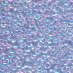 Magatama Beads #2135 Tr Pale Blue AB 23g