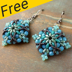 Morrigan Earrings Project - Using Miniduos, Superduos and Matubo Beads