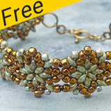 Projet de bracelet Northern Star - Utilisation de perles Matubo et Superduo