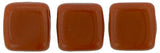 *6mm Czech Tile Beads Umber 25/Strand
