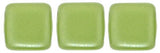 Perles de tuiles tchèques de 6 mm vert olive 25/fil