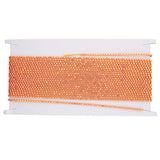 Plastic Rhinestone Banding 2mm Orange/Crystal AB 10yd/pk