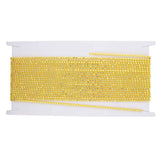 Plastic Rhinestone Banding 2mm Yellow/Crystal AB 10yd/pk