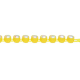 Plastic Rhinestone Banding 2mm Yellow/Crystal AB 10yd/pk