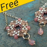 Projet de boucles d'oreilles Rosetta - Utilisation de perles Superduos et Matubo