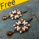 Projet de boucles d'oreilles Rosetta - Utilisation de perles Superduos et Matubo