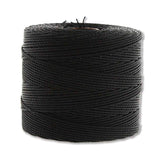 S-Lon Fine Bead Cord .4mm Noir 118yd Bobine