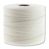 S-Lon Fine Bead Cord .4mm Blanc 118yd Bobine