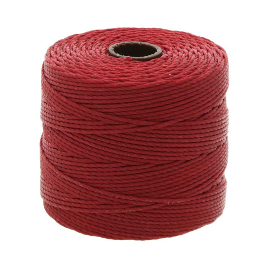 S-Lon Bead Cord .5mm Rouge Foncé 77yd Bobine