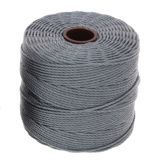S-Lon Bead Cord .5mm Gris 77yd Bobine