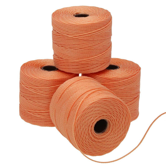 S-Lon Bead Cord .5mm Citrouille 77yd Bobine