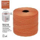 S-Lon Bead Cord .5mm Citrouille 77yd Bobine