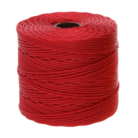 S-Lon Bead Cord .5mm Shanghai Rouge 77yd Bobine