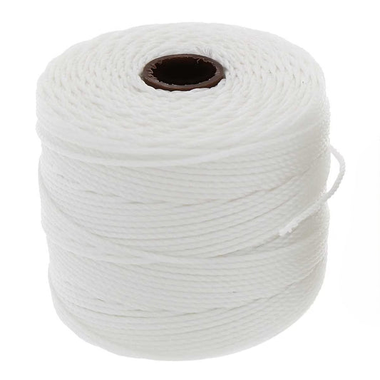 S-Lon Bead Cord .5mm Blanc 77yd Bobine
