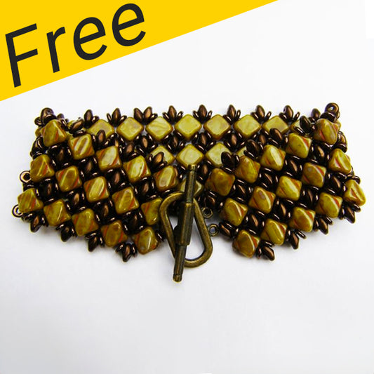 Projet de bracelet simplement soyeux - Utilisation de perles soyeuses en verre tchèque