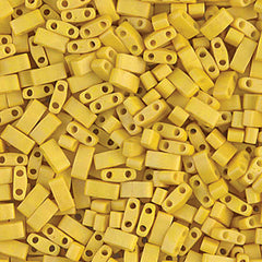 Half Tila Beads #2311 Op Matte Mustard 5.2g