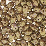 Perles Tchèques Superuno 22g Craie Sénégal Marron Violet