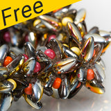 Projet de bracelet négligé - Fabriqué avec des perles de piment en verre tchèque