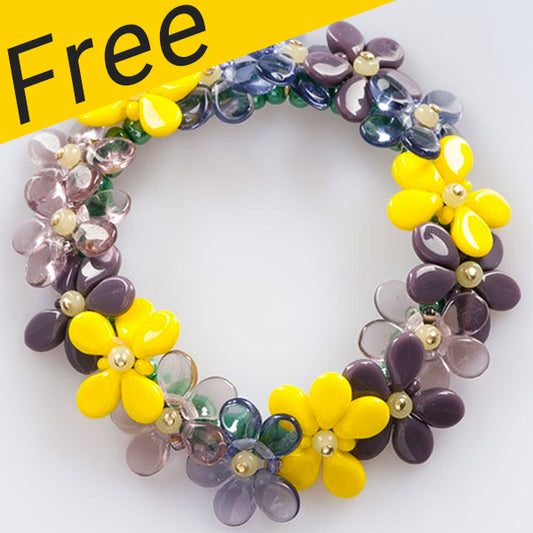 Projet de bracelet Violets - Utilisation de perles Preciosa Pip