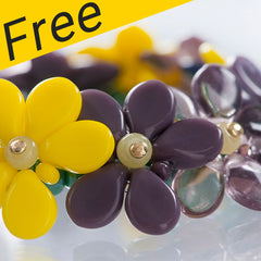 Violets Bracelet Project - Using Preciosa Pip Beads