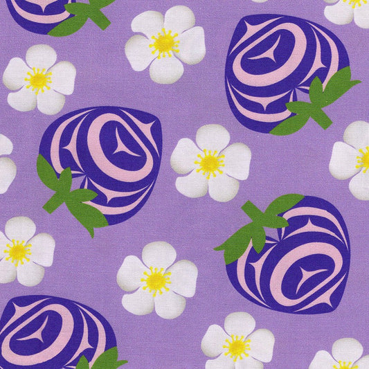 Strawberry Lavender 100% Cotton - Price Per Half Yard