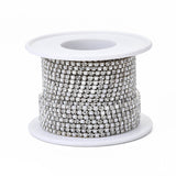 Metal 2mm Silver Pearl & Rhinestone Banding 10yd/pk