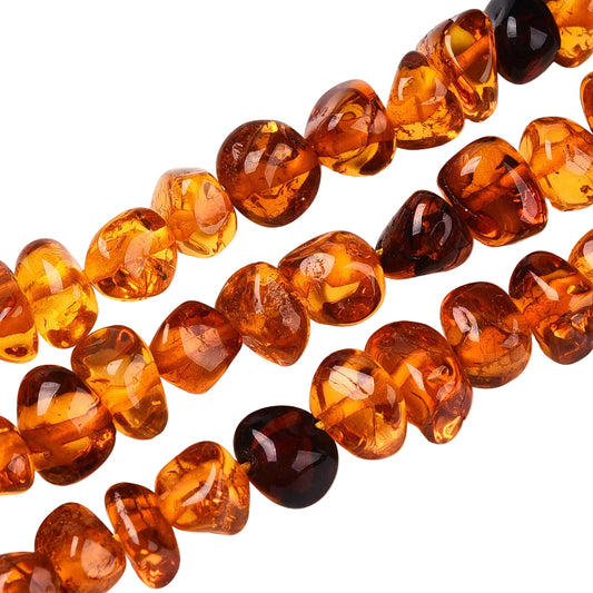 Amber Nuggets 5-9mm (Natural) 14-15" Strand