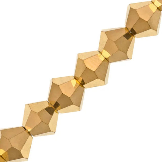 6mm Cristal Aurum Preciosa Toupie 5" Brin