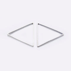 Links Triangle 18x20mm Silver 50/pk