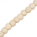 Bone Carved Beads 6mm Antique Ivory 32/Strand