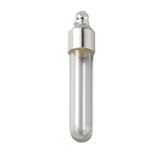 1 3/8" Glass Tube with Silver Cap 1/pk