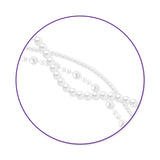 Pearl Bead Kit 8mm/10mm White with Cord & Clasps