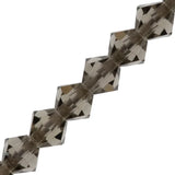 4mm Black Diamond Preciosa Bicone 5" Strand
