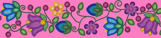 Printed Ribbon 2" Bloom Uplift Pink 20yd Spool