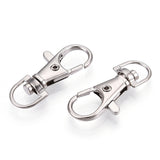 1 1/2" Nickel Key Ring Swivel Clip 10/pk