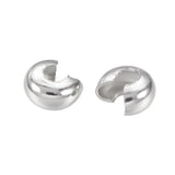 Crimp Cover 4mm Nickel 100/pk