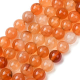 Perles de cornaline de 8 mm (naturelles/teintes) brin de 15 à 16 po