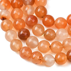 Carnelian Beads 8mm Round (Natural) 15-16" Strand