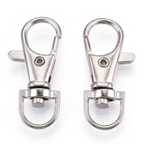 1 1/2" Nickel Key Ring Swivel Clip 10/pk