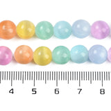Selenite (Natural/Dyed) Beads 8.5mm Multi Pastel Mix 15-16" Strand