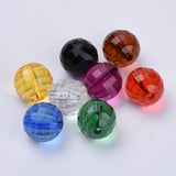 Faceted Beads 22mm Plastic 500g - Multi