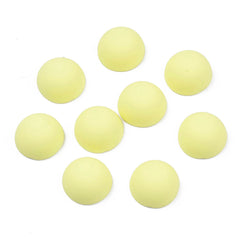 12mm Pastel Yellow Round Cabochons 10/pk