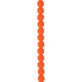 Czech Glass Beads 4mm Round Velvet Neon Orange 46/Strand