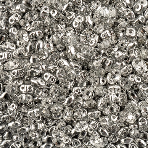 Matubo Czech Miniduo Beads Crystal Labrador 13g