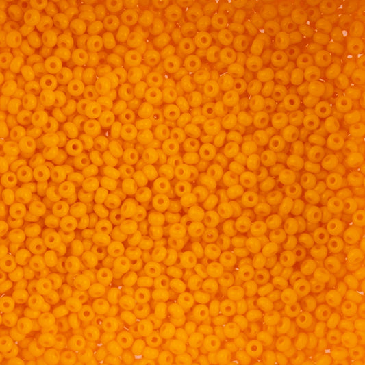 10/0 Czech Seed Beads #231 Opaque Light Orange 22g