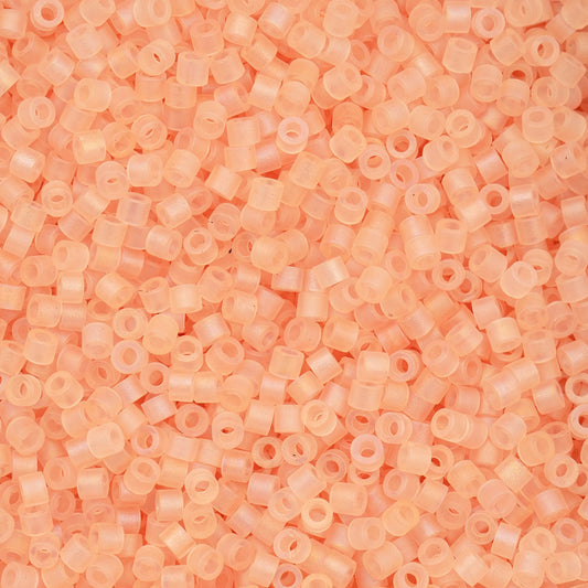 11/0 Cylin Beads #1193 Matte Macaron AB Light Tangerine 25g Bag